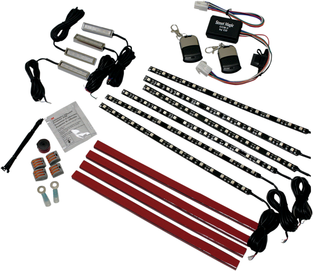 CUSTOM DYNAMICS Full Bike Light Kit - Magical Wizard™ - Bluetooth Remote TMWK2