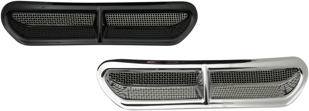 CUSTOM DYNAMICS Fairing Vent Cover - Chrome HD-VENT-INSER-C