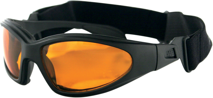 BOBSTER GXR Goggle/Sunglasses - Matte Black - Amber Lens GXR001A