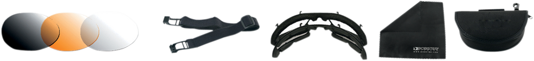 BOBSTER Raptor II Sunglasses - Matte Black - Interchangeable Lens BRA201