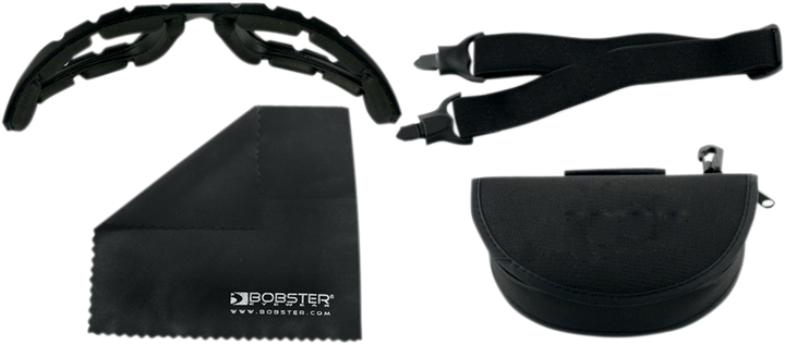 BOBSTER Renegade Convertible Sunglasses - Gloss Black - Clear Lens BREN101