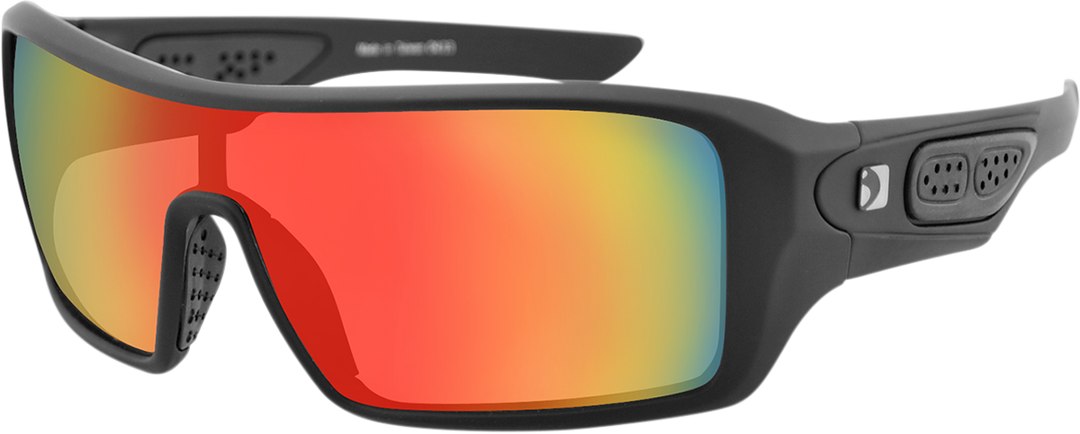 BOBSTER Paragon Sunglasses - Matte Black - Smoke Crimson Mirror Lens EPAR001