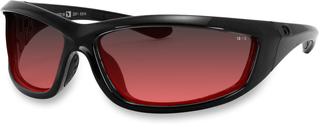 BOBSTER Charger Sunglasses - Gloss Black - Rose Lens ECHA001R