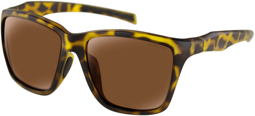 BOBSTER Anchor Sunglasses - Matte Brown Tortoise - Brown Polarized Lens BANC002P