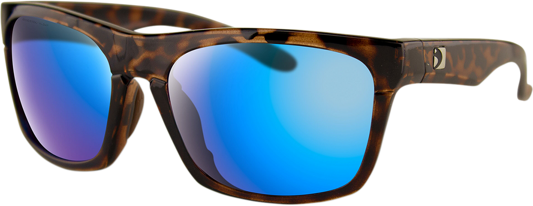 BOBSTER Route Sunglasses - Brown - Purple HD Light Blue Revo Mirror Lens BROU002H