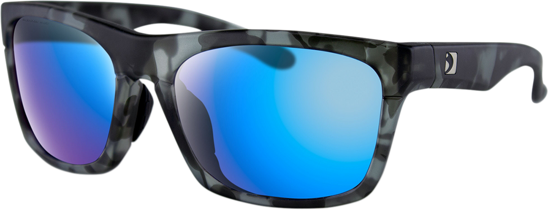 BOBSTER Route Sunglasses - Matte Gray - Purple HD Light Blue Revo Mirror Lens BROU003H