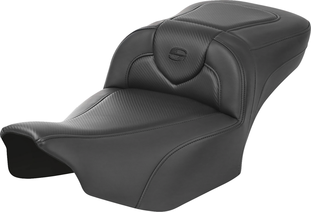 SADDLEMEN Roadsofa™ Extended Reach Seat - without Backrest - Carbon Fiber - FLTR/FLHX '23-'24 823-07-18600