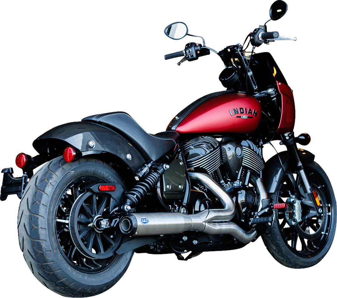 S&S CYCLE 2-into-1 Qualifier Exhaust System - Stainless - 49-State - Indian Chief 550-1115