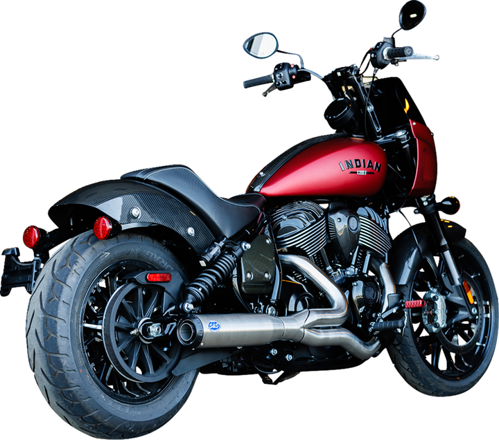 S&S CYCLE 2-into-1 Qualifier Exhaust System - Stainless - 49-State - Indian Chief 550-1115