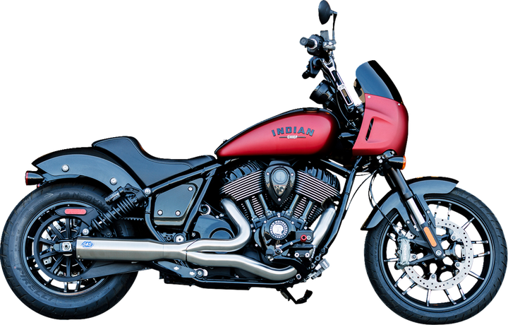 S&S CYCLE 2-into-1 Qualifier Exhaust System - Stainless - 49-State - Indian Chief 550-1115