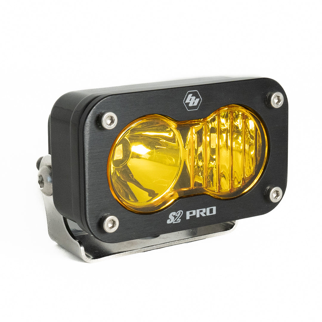 Baja Designs DOT LP6 LED Headlight Kit 2014-2023 Harley Davidson Street Glide (White) Baja DesignsS2 Pro LED Driving/Combo Baja Amber Baja Designs