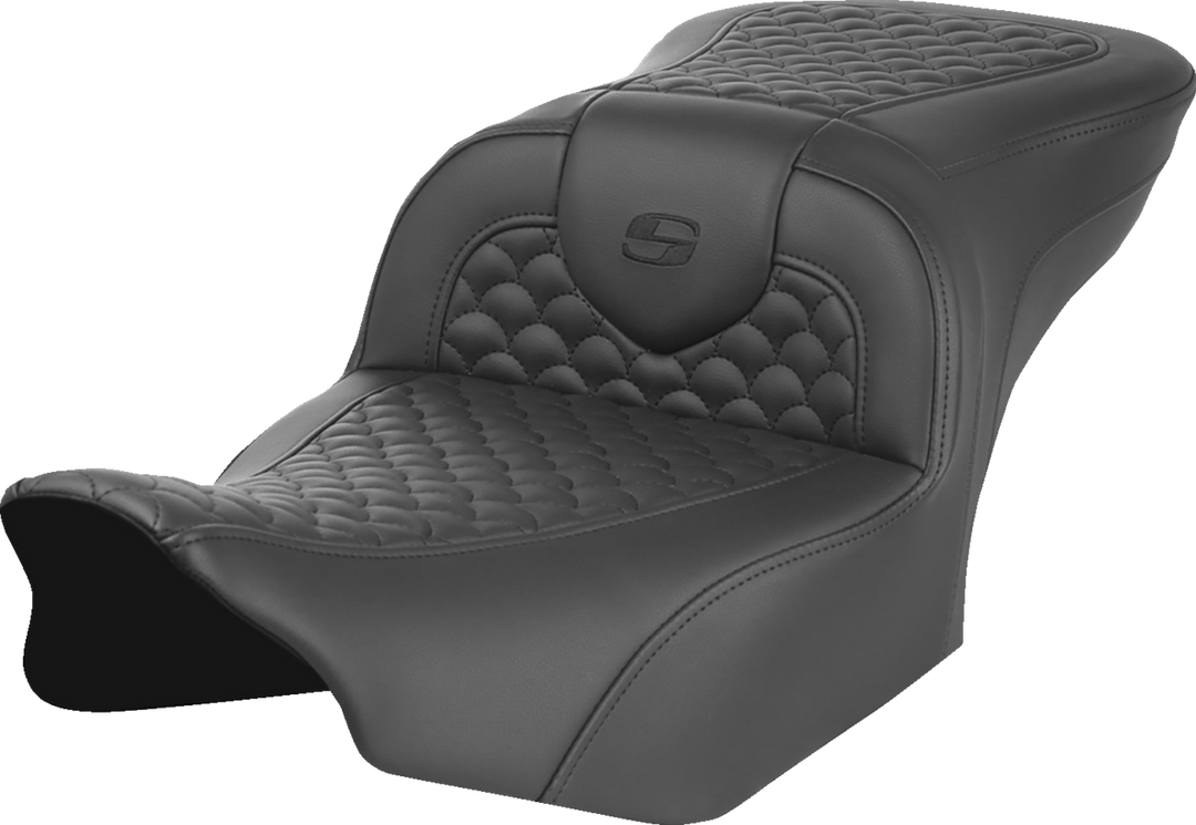 SADDLEMEN Roadsofa* Seat - Dragon Scale Stitch - w/o Backrest - FLTR/FLHX '23-'25 823-07-20800