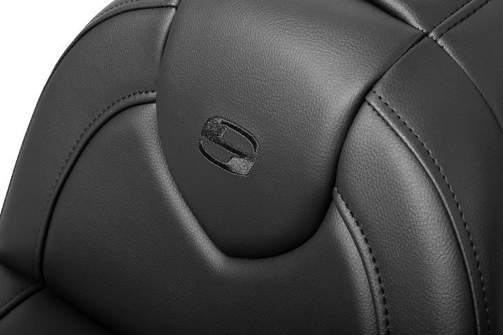 SADDLEMEN RoadSofa™ Seat - with Backrest - Black Stitch - FXBR/S '18-'20 818-31-187BR