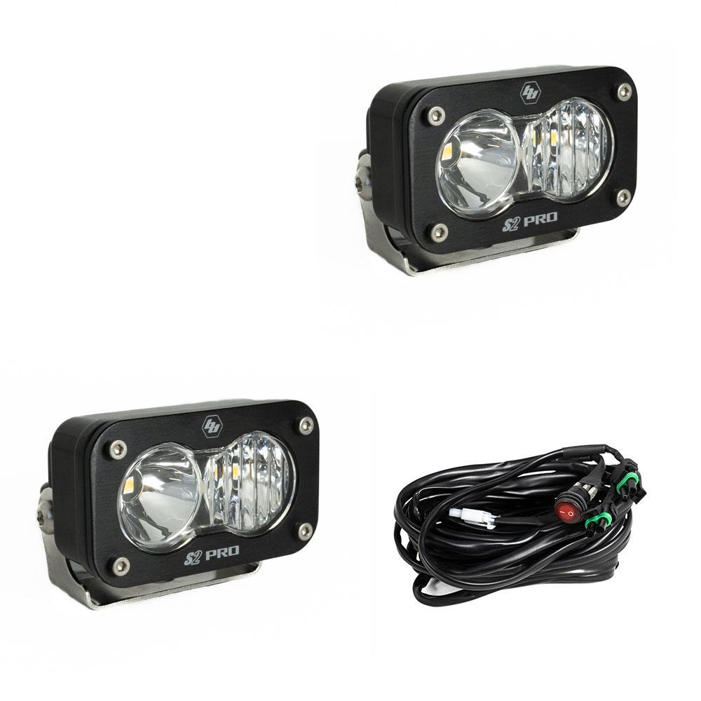 Baja Designs DOT LP6 LED Headlight Kit 2014-2023 Harley Davidson Street Glide (White) Baja DesignsLED Light Pods Driving Combo Pattern Pair S2 Pro Series  DOT LP6 LED Headlight Kit 2014-2023 Harley Davidson Street Glide (White) Baja Designs