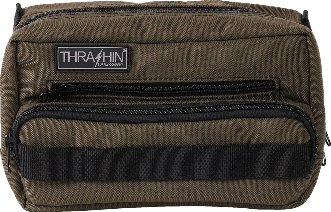 THRASHIN SUPPLY CO. Handlebar Bag Plus - Green - THB-0010