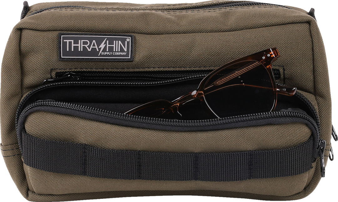THRASHIN SUPPLY CO. Handlebar Bag Plus - Green - THB-0010
