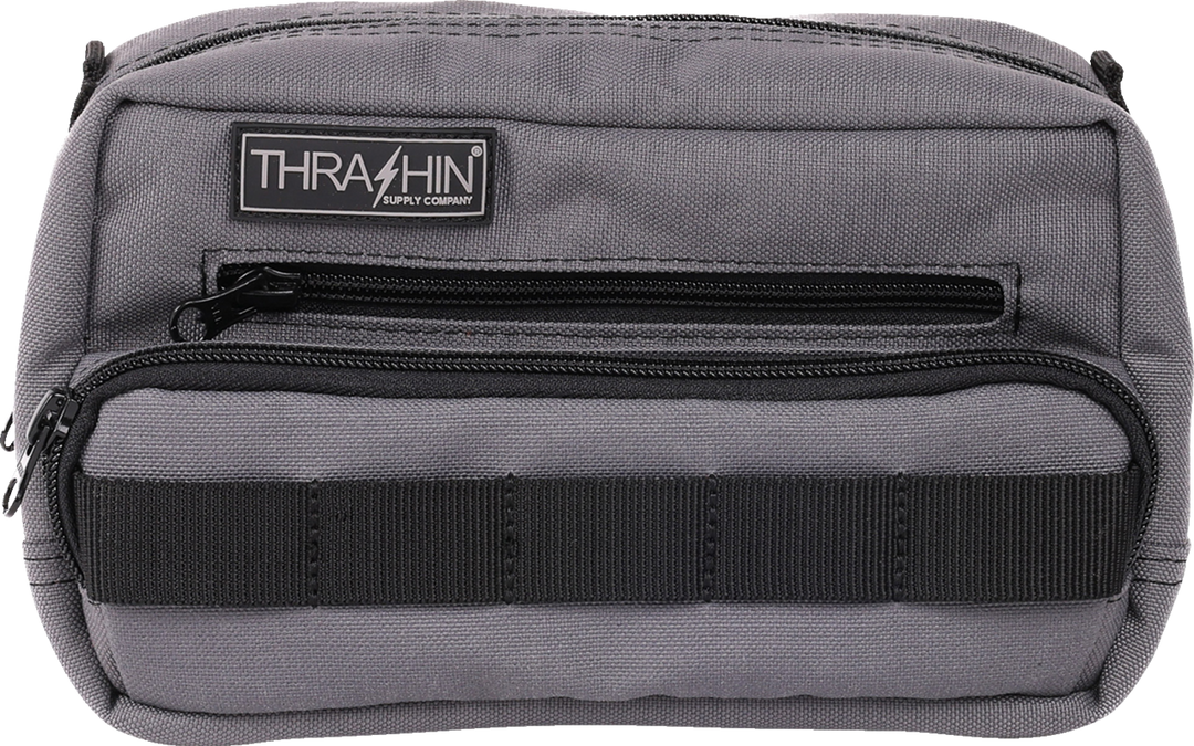 THRASHIN SUPPLY CO. Handlebar Bag Plus - Gray - THB-0018