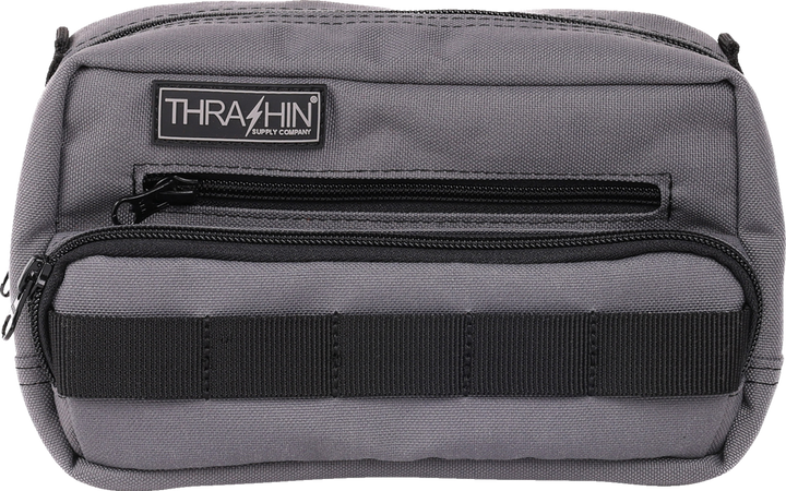 THRASHIN SUPPLY CO. Handlebar Bag Plus - Gray - THB-0018
