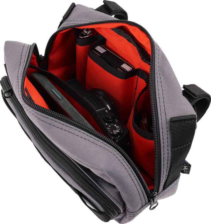 THRASHIN SUPPLY CO. Handlebar Bag Plus - Gray - THB-0018