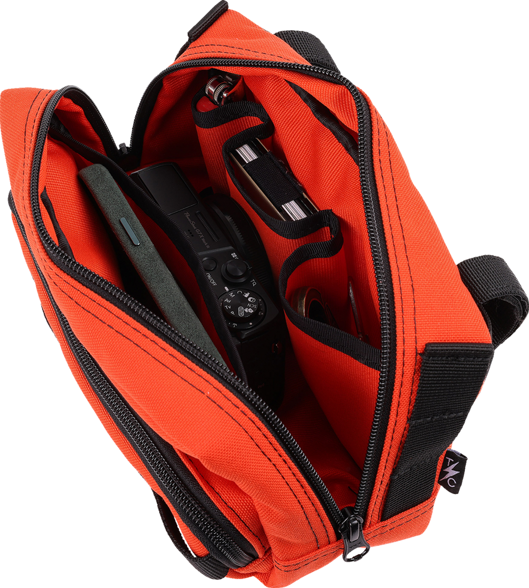 THRASHIN SUPPLY CO. Handlebar Bag Plus - Orange - THB-0028