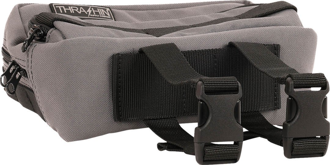 THRASHIN SUPPLY CO. Handlebar Bag Plus - Gray - THB-0018