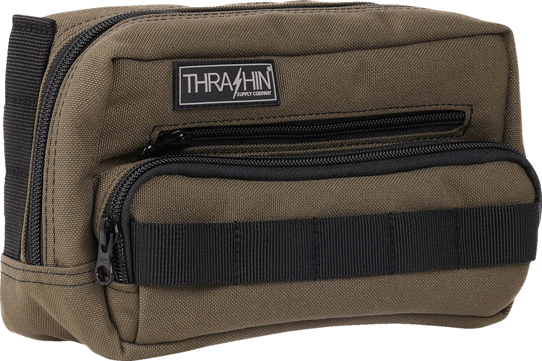 THRASHIN SUPPLY CO. Handlebar Bag Plus - Green - THB-0010