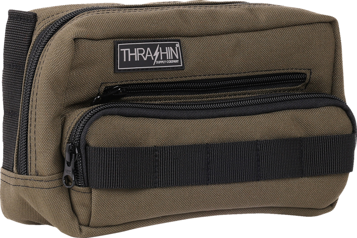 THRASHIN SUPPLY CO. Handlebar Bag Plus - Green - THB-0010