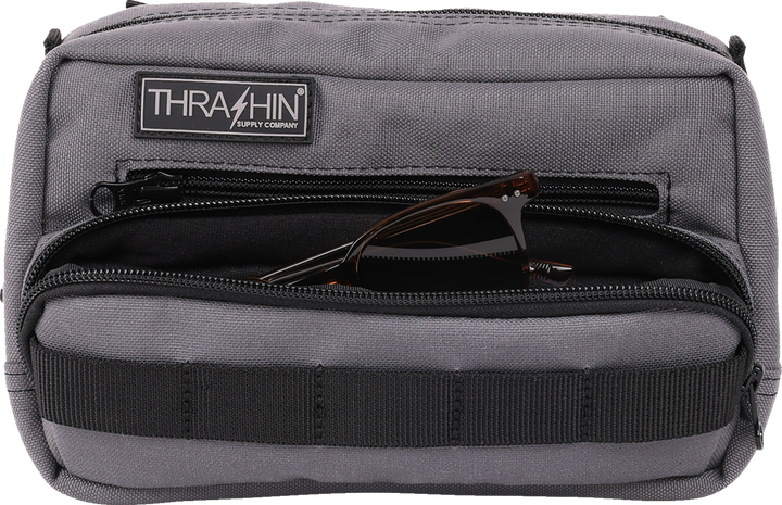 THRASHIN SUPPLY CO. Handlebar Bag Plus - Gray - THB-0018