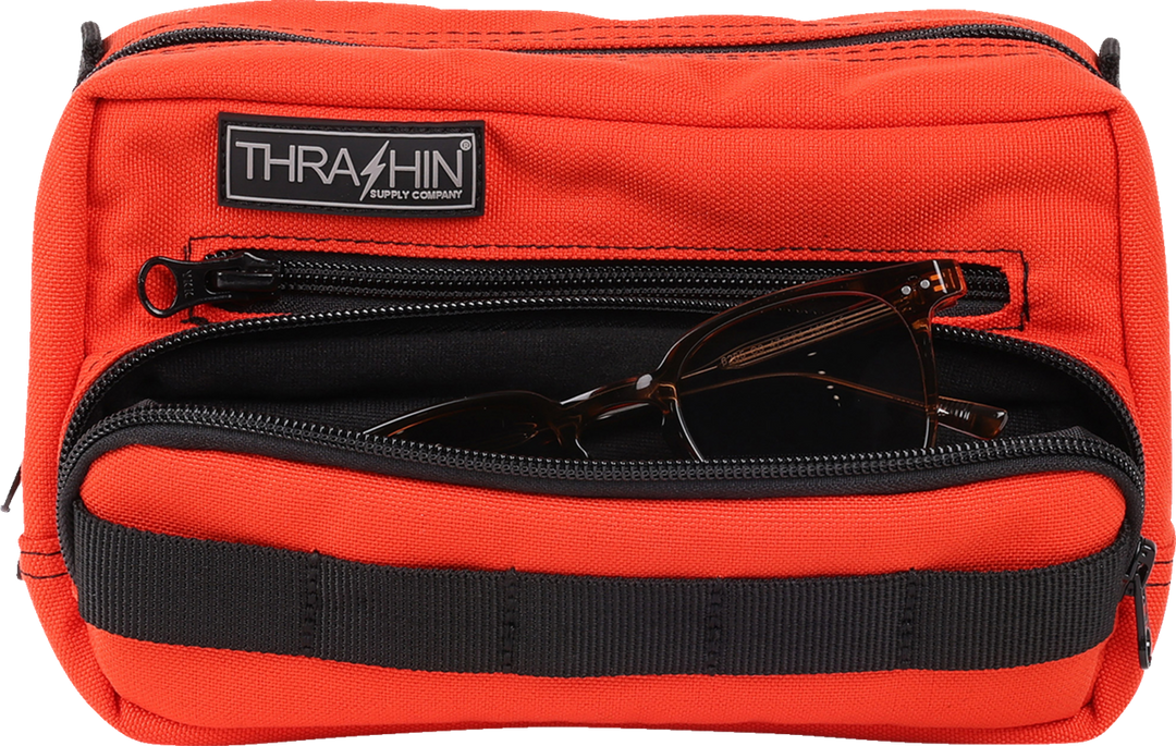 THRASHIN SUPPLY CO. Handlebar Bag Plus - Orange - THB-0028