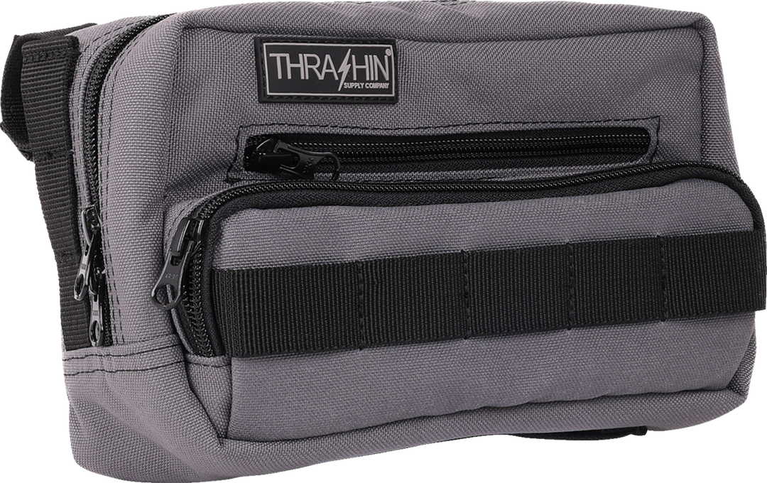 THRASHIN SUPPLY CO. Handlebar Bag Plus - Gray - THB-0018