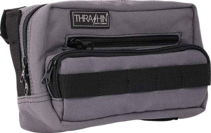 THRASHIN SUPPLY CO. Handlebar Bag Plus - Gray - THB-0018