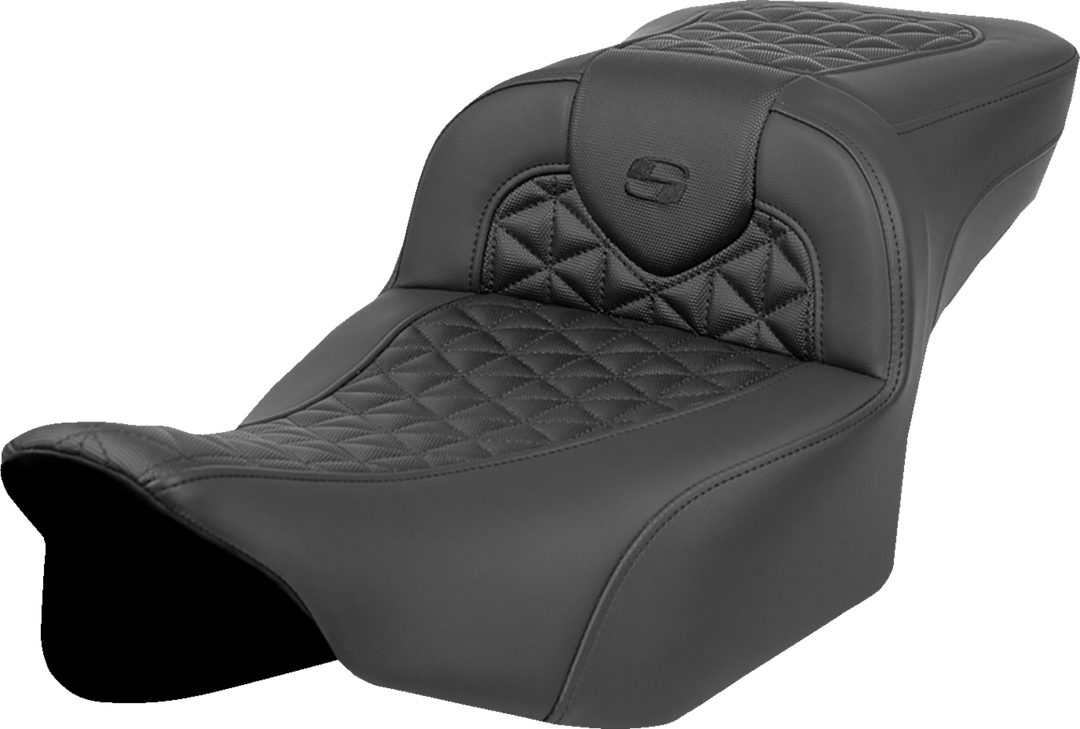 SADDLEMEN RoadSofa™ Tri Gripper Seat - Extended Reach - w/o Backrest - FLH/FLT '23-'24 823-07-21100