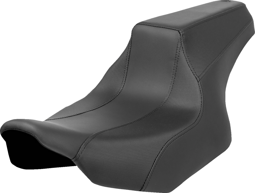 SADDLEMEN FXR Division Signature Series Seat - Black w/ Perforated Inserts - FLH/FLT '23-'24 FD82307