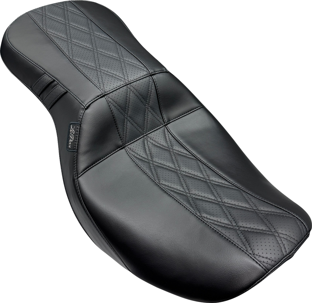 LE PERA Outcast 2-Up Seat - Without Backrest - GT2 Inlay - FLH/FLT '23-'25 LV-997GT2