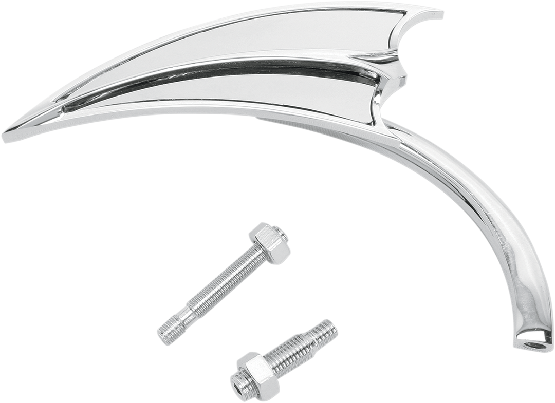 ARLEN NESS Mirror - Micro - Scoop - Side View - Triangle - Chrome - Right 13-061