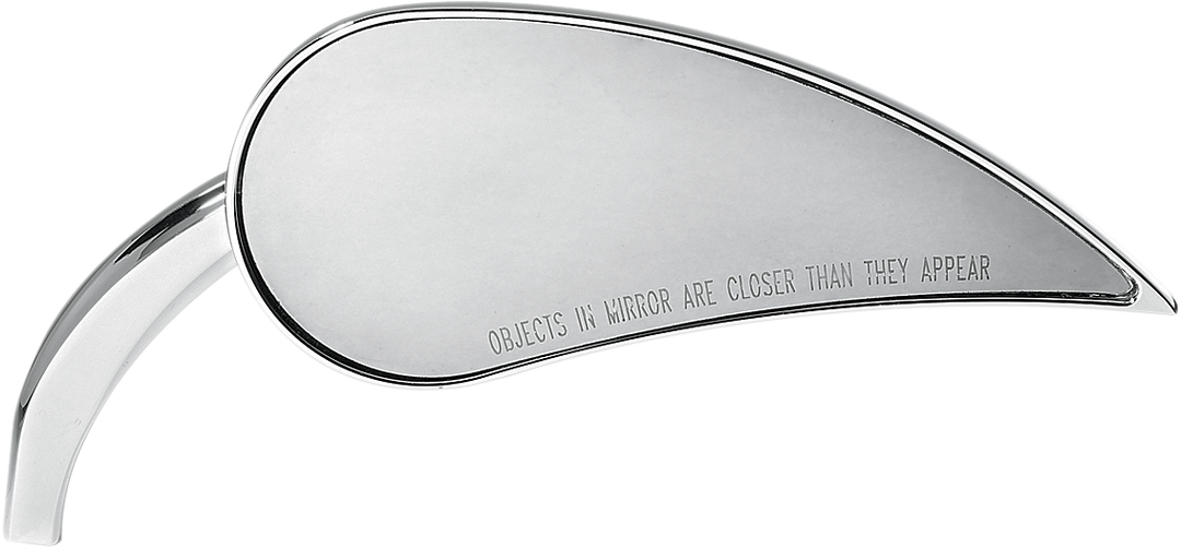 ARLEN NESS Mirror - Rad III - Side View - Teardrop - Chrome - Right 13-091