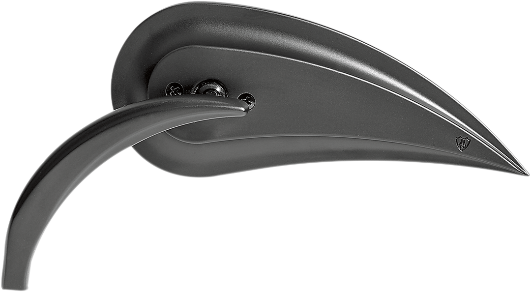 ARLEN NESS Mirror - Rad III - Side View - Teardrop - Black - Left 13-092