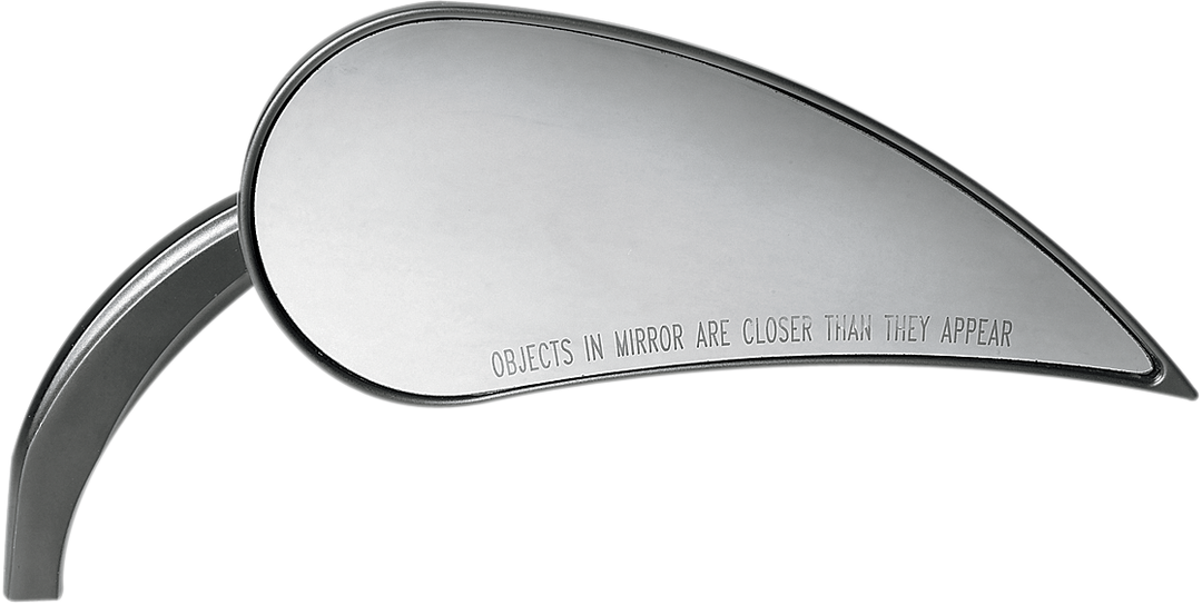 ARLEN NESS Mirror - Rad III - Side View - Teardrop - Black - Right 13-093