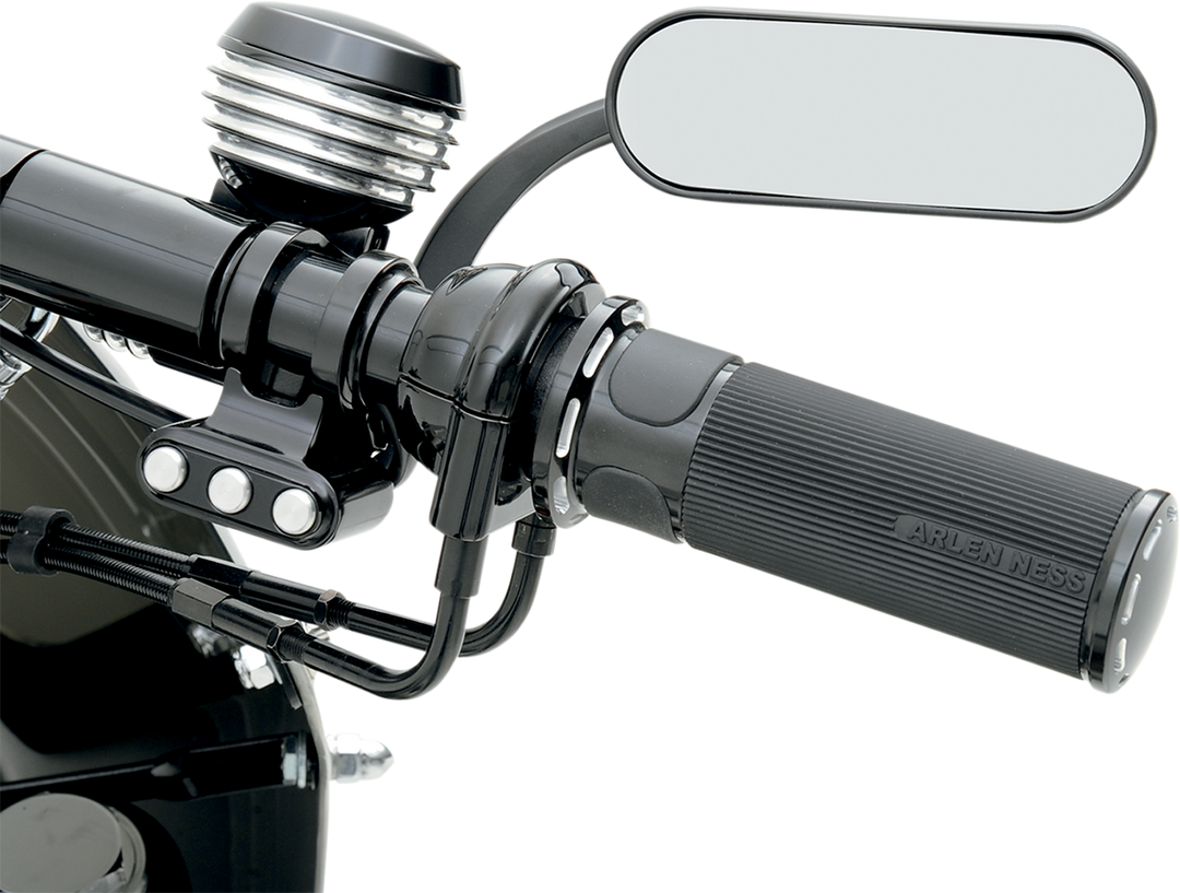 ARLEN NESS Mirror - Micro - Mini - Side View - Oval - Black - Right 13-413