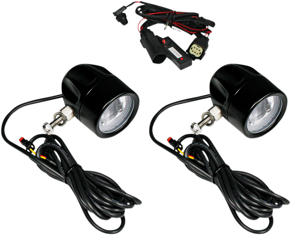 CUSTOM DYNAMICS Fog Light - Black - Clear Lens PB-FOG-BCM-B