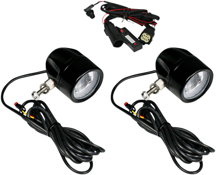 CUSTOM DYNAMICS Fog Light - Black - Clear Lens PB-FOG-BCM-B