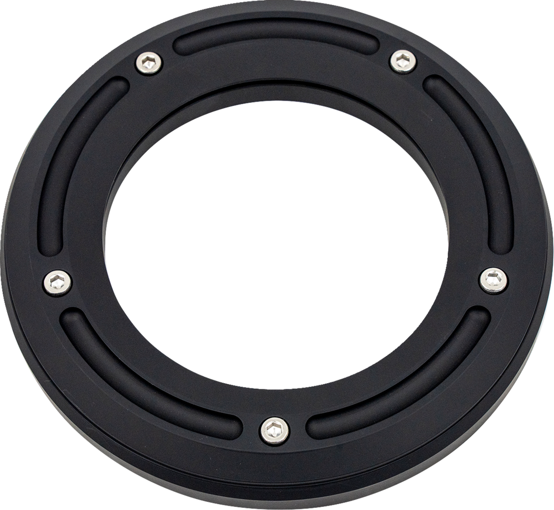 TRASK Assault Derby Cover with Window - Matte Black - Touring/Trike TM-0040MBK