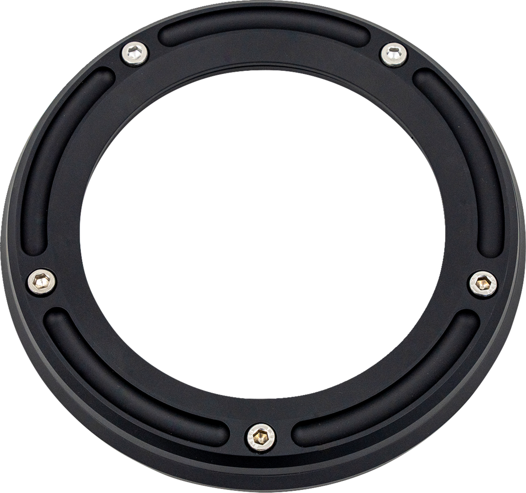 TRASK Assault Derby Cover with Window - Matte Black - Big Twin TM-0041MBK