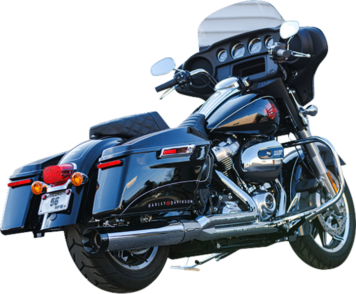 S&S CYCLE 2-into-1 Sidewinder Exhaust System - 50-State - Chrome - M8 Touring 550-0758
