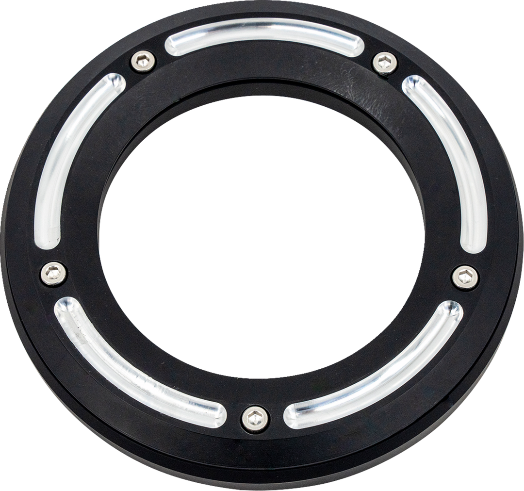 TRASK Assault Derby Cover with Window - Reverse Cut - Softail TM-0042RC