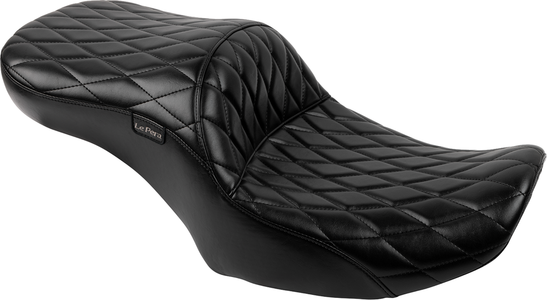 LE PERA Maverick Seat - without Backrest - Diamond Stitch - Black - FLH/FLT '23-'25 LV-957DM