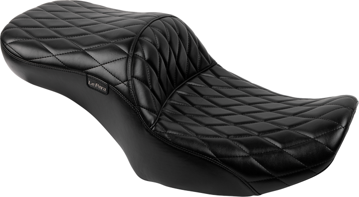 LE PERA Maverick Seat - without Backrest - Diamond Stitch - Black - FLH/FLT '23-'25 LV-957DM
