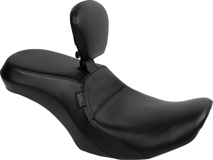 LE PERA Outcast 2-Up Seat - With Backrest - Plain - FLH/FLT '23-'25 LV-997BR