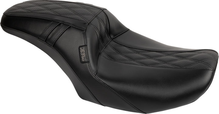 LE PERA Outcast Full-Length Seat - Without Backrest - GT2 Inlay - FLH/FLT '23-'25 LV-987GT2