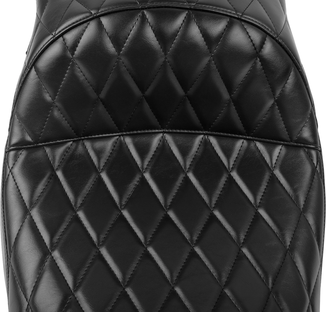 LE PERA Maverick Seat - without Backrest - Diamond Stitch - Black - FLH/FLT '23-'25 LV-957DM
